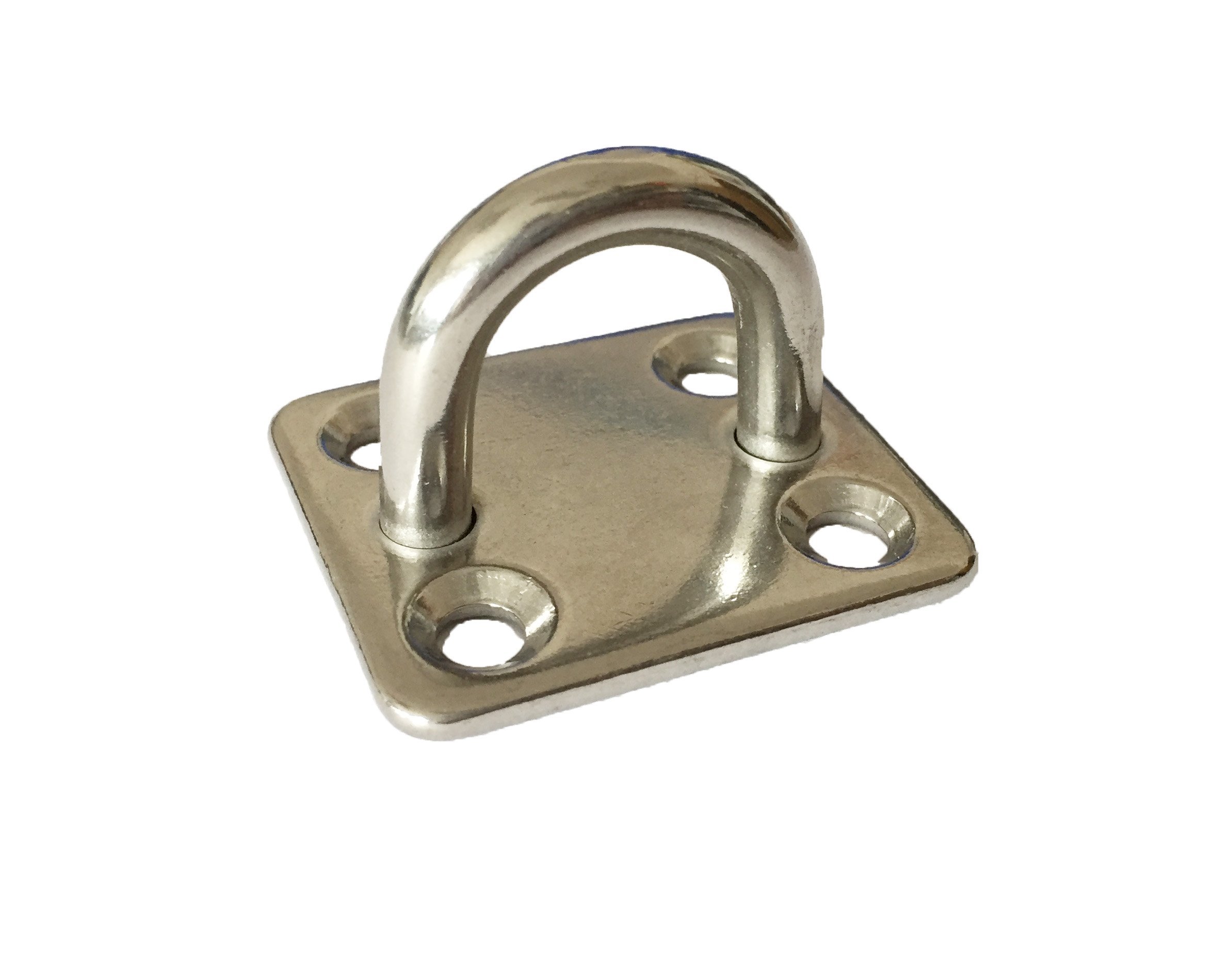 Augplatte rechteckig Edelstahl rostfrei V4A 5 Stück