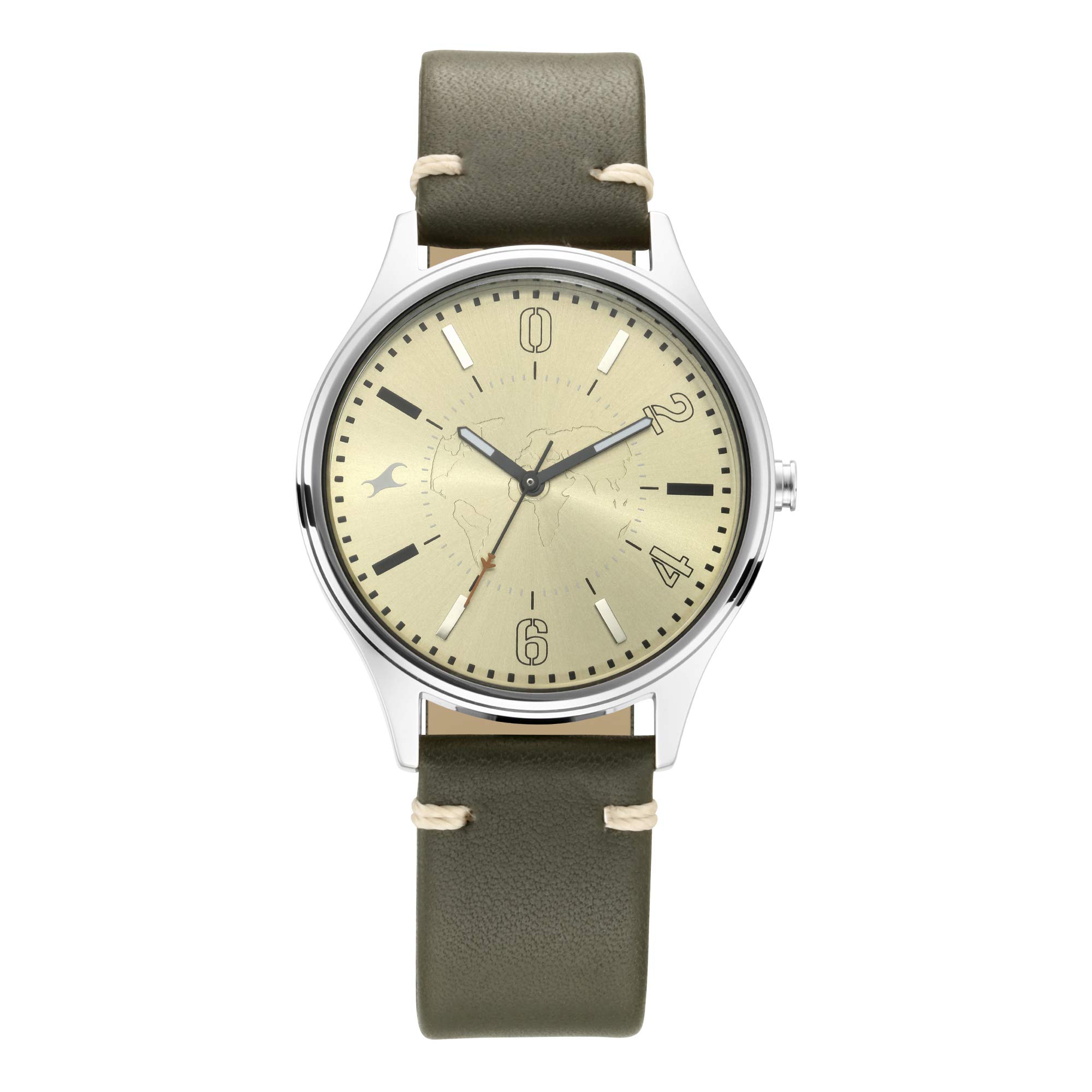 Fastrack Tripster Quartz Analog Green Dial Leather Strap Watch for Men-NP3237SL02 (B08619J5R2) Amazon Price History, Amazon Price Tracker