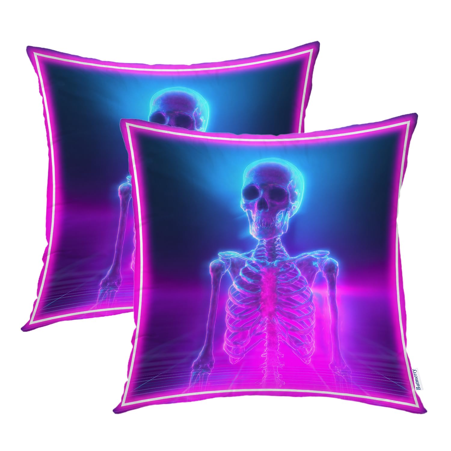 Housses de coussin de canapé rose et bleu pour salon moderne