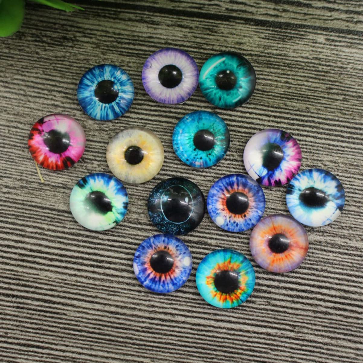 EXCEART 3 Juegos De Ojos Falsos Realistas De 12 Mm Ojos De Animal De Simulación Autoadhesivos para Muñecas 100 Unidades X 3