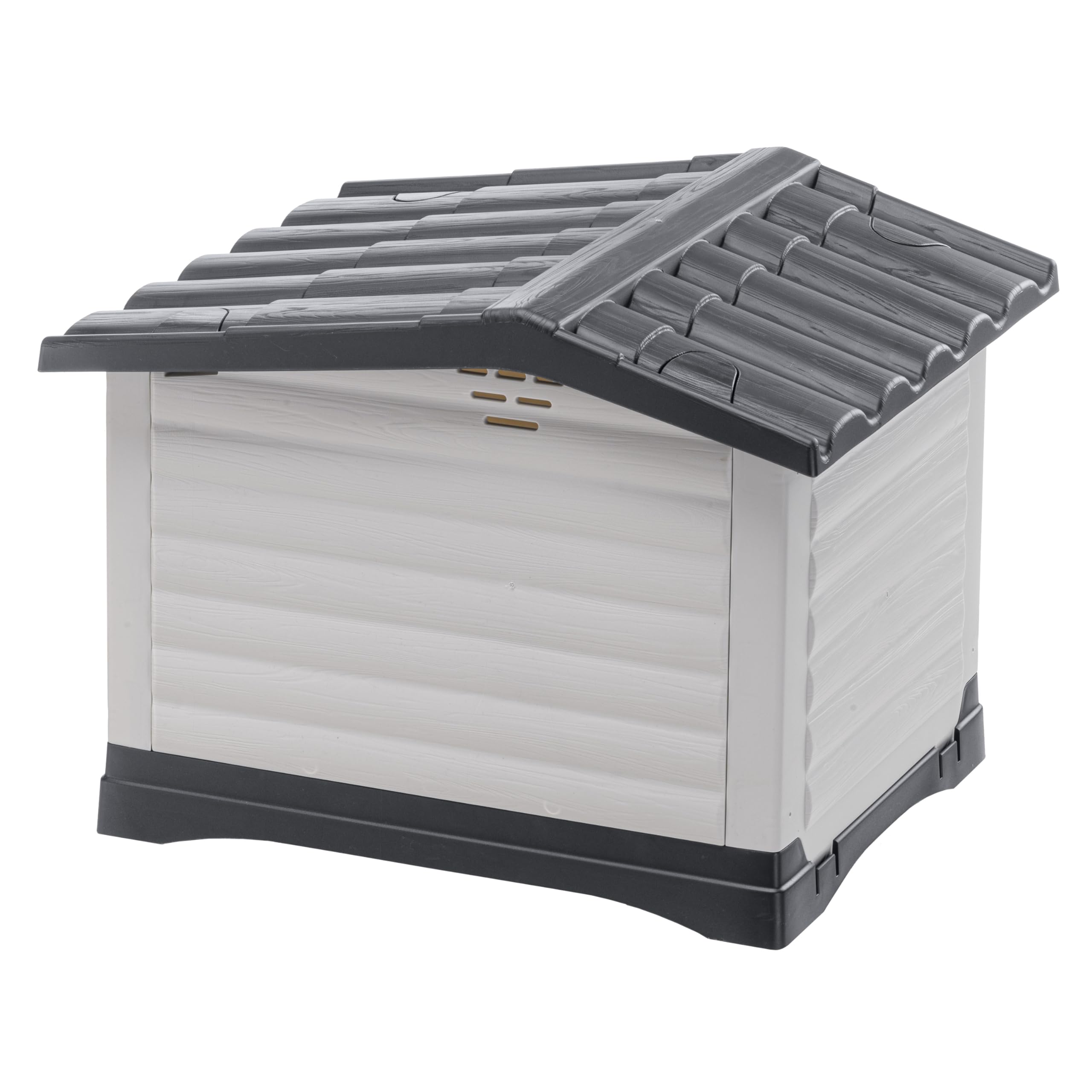 Ferplast DOGVILLA 70 SE Casetta per Cani con Fondo Sollevato Anti Umidità, Sistema Fuoriuscita Liquidi, Tetto Rimovibile Facile Pulizia, Griglia Aerazione, 73 x 59 x h 53 cm