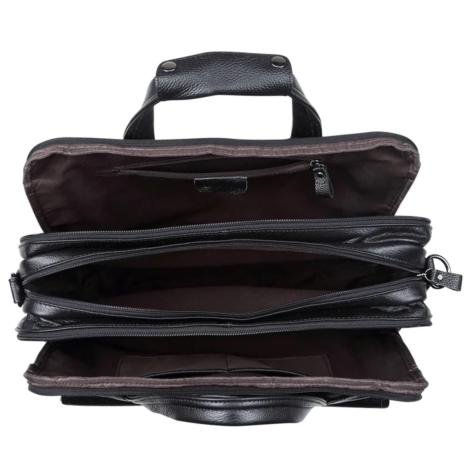 Valigetta 24 Ore Uomo Borsa da ufficio uomo in pelle lavoro casual viaggio Borse a tracolla for laptop 15,6 pollici Valigetta