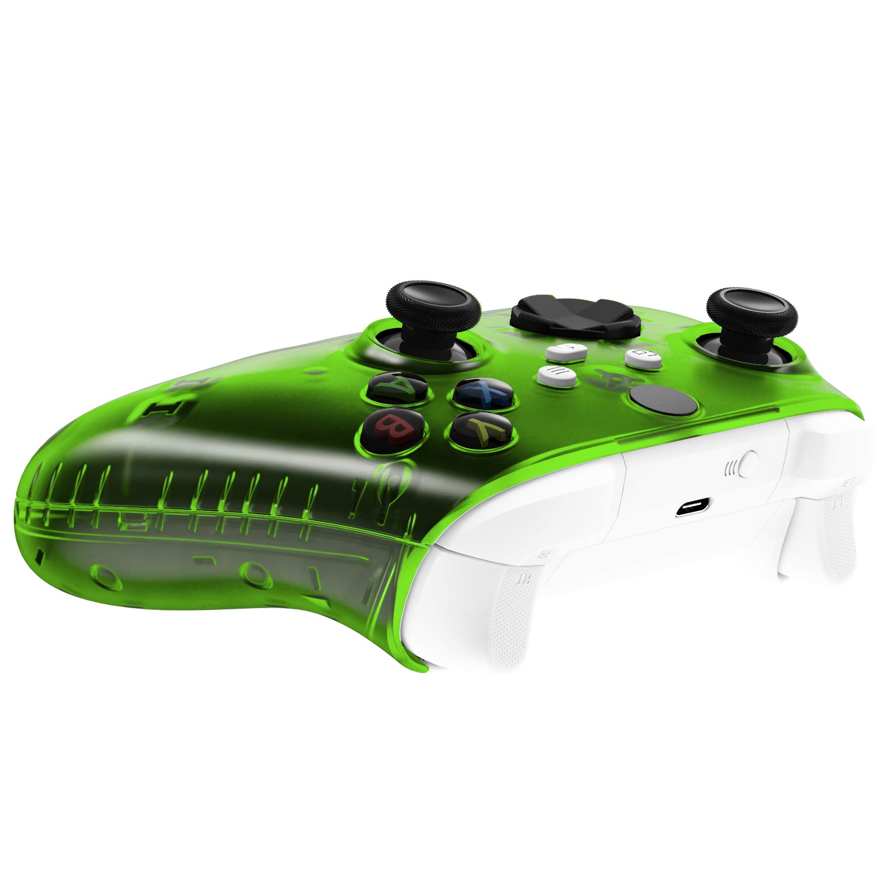 eXtremeRate Jasne Zielony Wymiana Handles Shell dla Xbox Series X Controller, Niestandardowe Panele Szyn Bocznych Przednia Obudowa Obudowa Płyta Czołowa dla Xbox Series S Controller — Controller Nie Jest Wliczony W Cenę