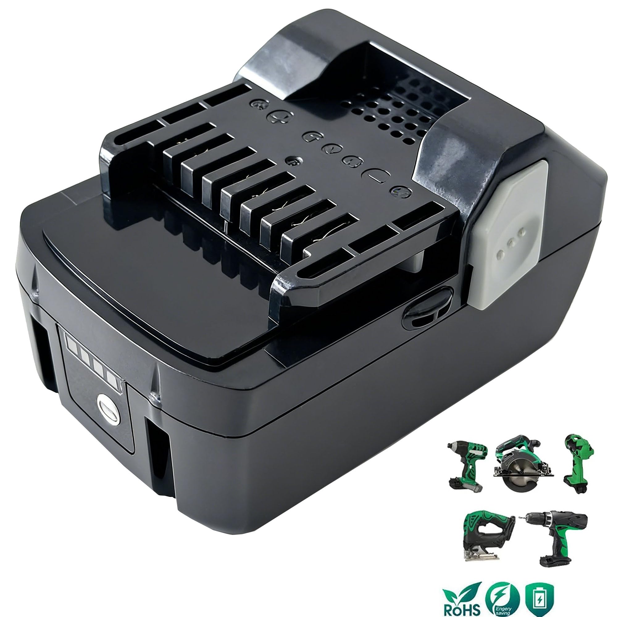 BSL1850 - Batería de 18 V, 5,0 Ah, compatible con HiKOKI & HITACHI 18 V batería BSL1815 BSL1830 BSL1850 BSL1860, DH18DBL DH18DBDL DH18DBQL DS18DSAL DV18DSL UR18DSD Taladro Martillo