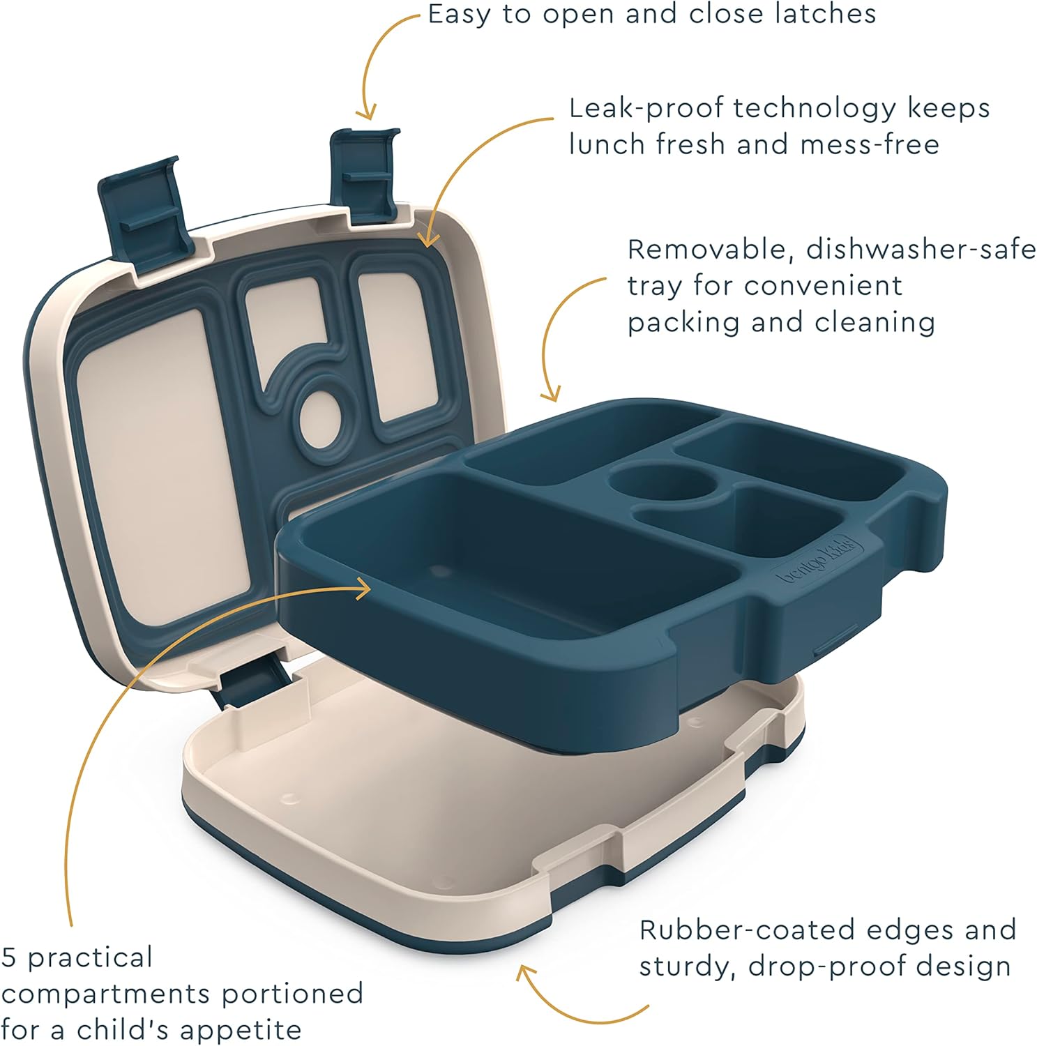 Bentgo® Kids 14” Backpack Set With Kids Prints Lunch Box (Friendly Skies)