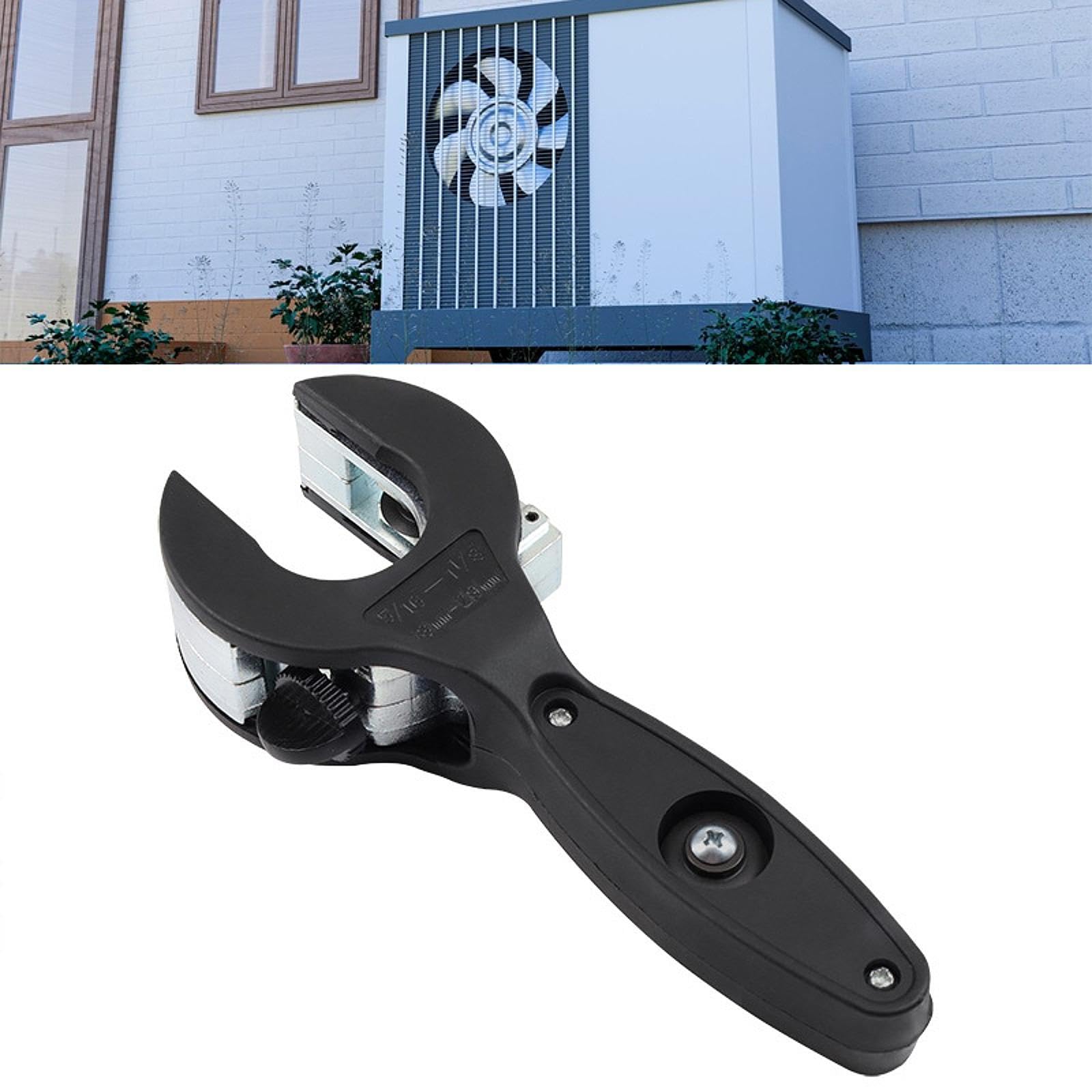 Baoblaze Ratchet Pipe Cutter Tool Tube Cutter for 8-29mm Thick Pipe Ratcheting Professional Installation Equipment for PVC Metal Pipe, black