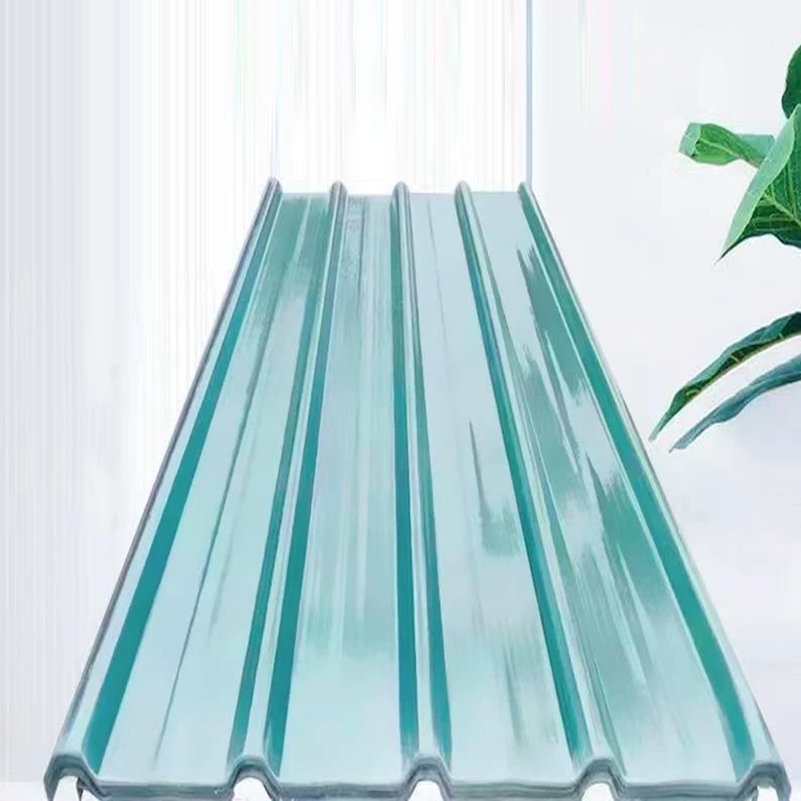 Feuille de Toit Transparente,Panneaux de Toiture Ondulées,Plaques de Serre (16 Pcs,0.9x0.85m)