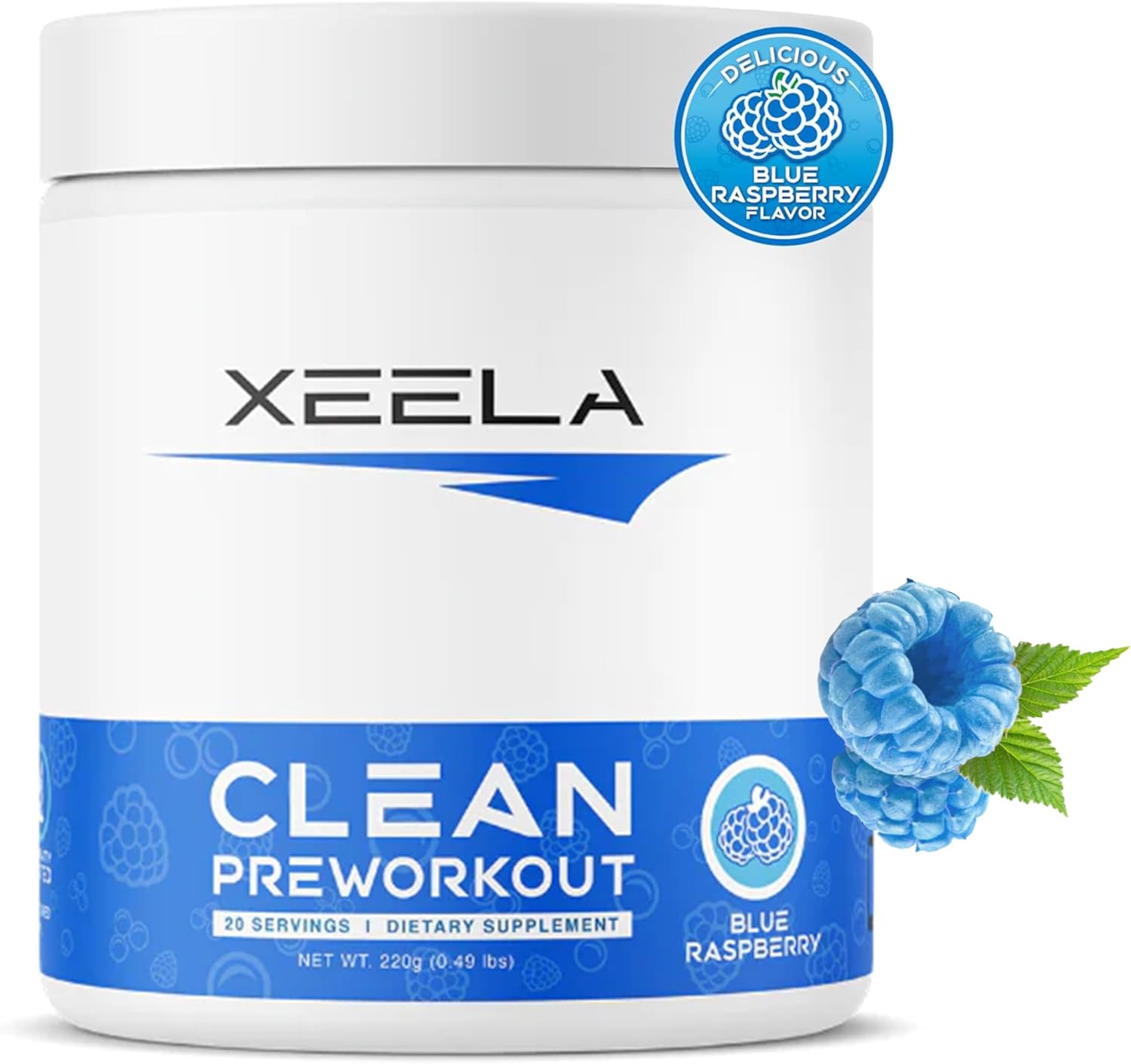 XEELA Organic Pre Workout Powder Clean Preworkout for Men