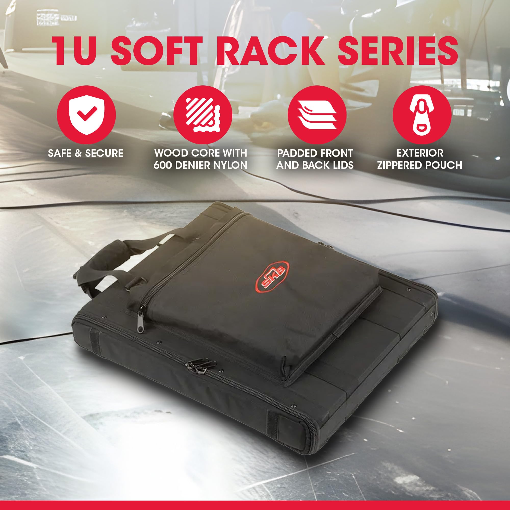 【新品】SKB ( エスケービー ) SC191U 1Uラックバッグ Amazon.com: SKB Cases 1U Soft Rack Case for Wireless