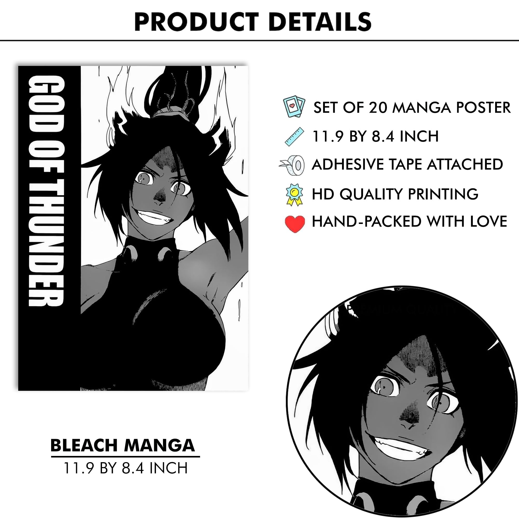 Manga Poster Set - 20 Anime Wall Art -2
