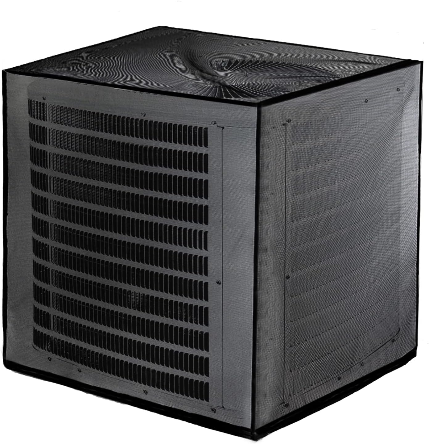 Nicunom Air Conditioner Cover, All Seasons Full Mesh AC Cover for Outside Unit Adjustable Outdoor AC Defender Cover Protect from Clogging of Debris, 27.5"x27.5"x31.5"