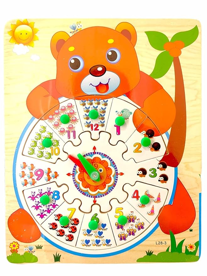 Buy Toy Arena Wooden Colorful 2 in 1 Learning Number Puzzle from 0 to