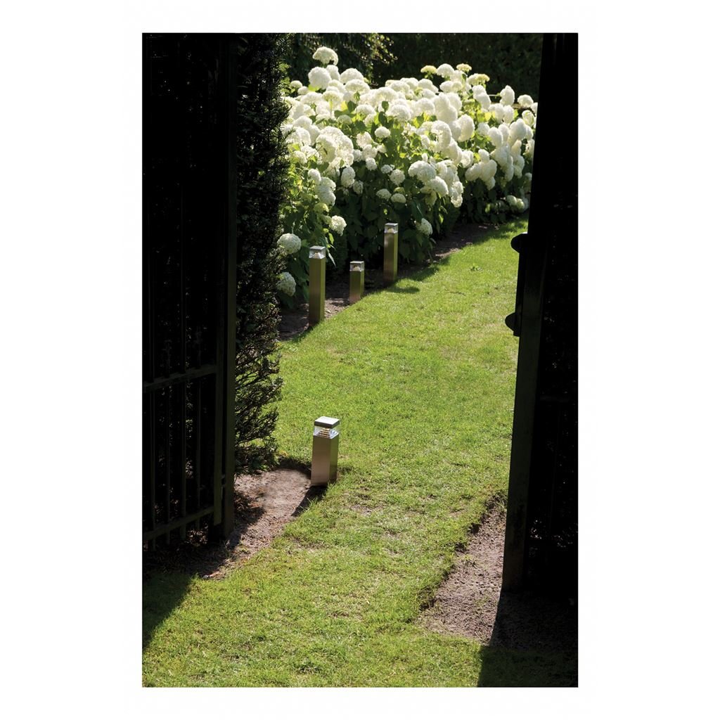 Luxform Lighting Hobart Short Post Light in Stainless Steel