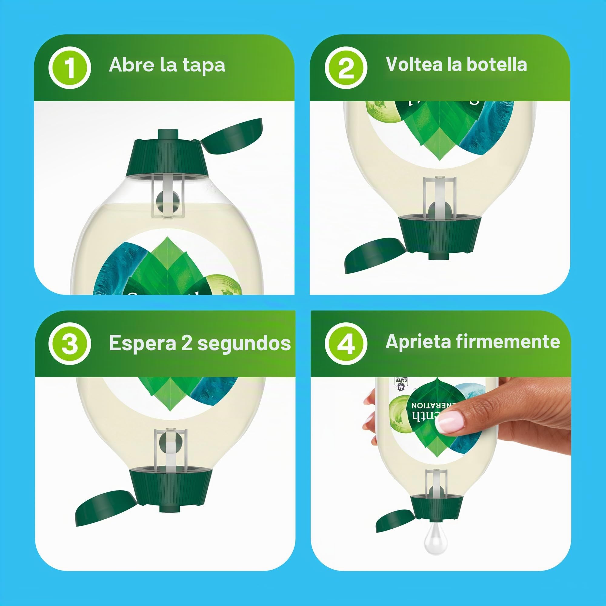 Seventh Generation Detergente para lavandería, 23 onzas (66 cargas) EasyDose, aroma Power+ Clean