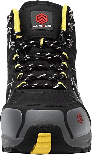 Miniatura 4 de LARNMERN - Botas de seguridad con puntera de acero para hombre, protección al aire libre, ideales como calzado industrial y botas para la