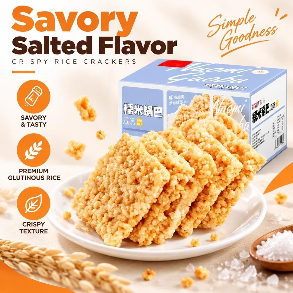 Snack Salato Di Patatine Croccanti Di Riso Glutinoso 500g