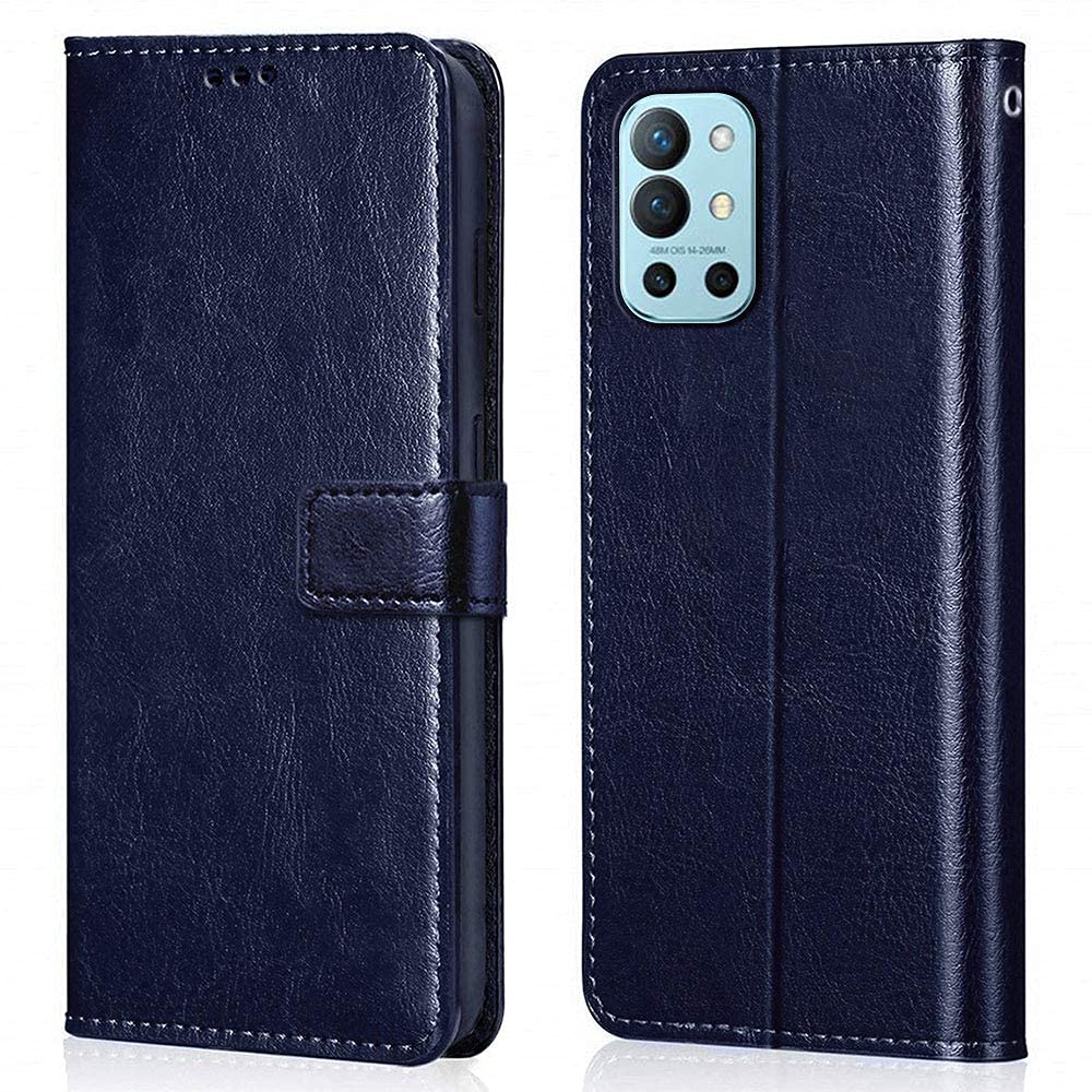 WOW IMAGINE Shock Proof Flip Cover Back Case Cover for 1+ Oneplus 9R | 1+ OnePlus 8T (Flexible | Leather Finish | Card Pockets Wallet & Stand | Blue) (B0918CP4C9) Amazon Price History, Amazon Price Tracker