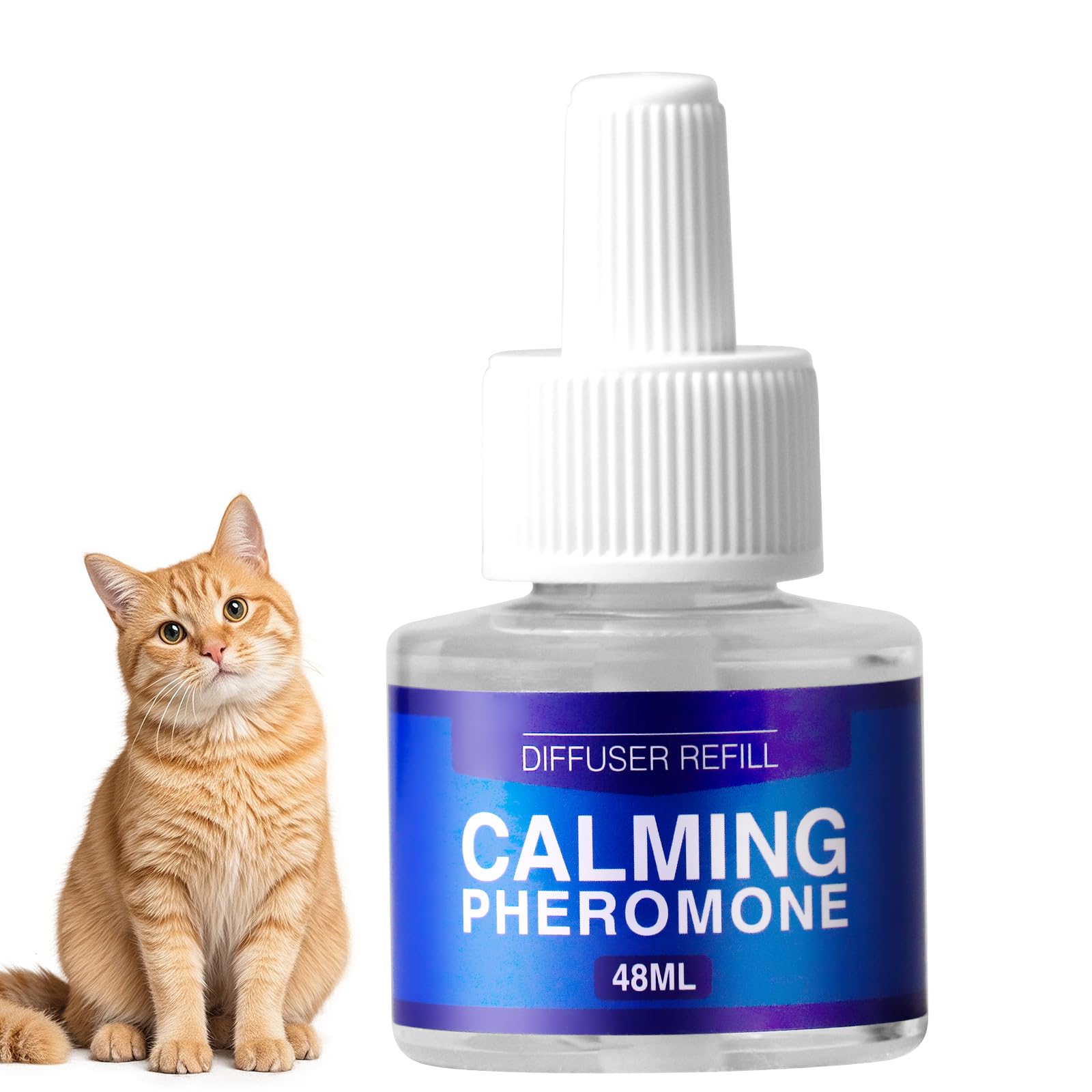 Cat Pheromone Calming Diffuser Refill, No Diffuser Machine (for Cat(1 Refill), Lavender Scent)