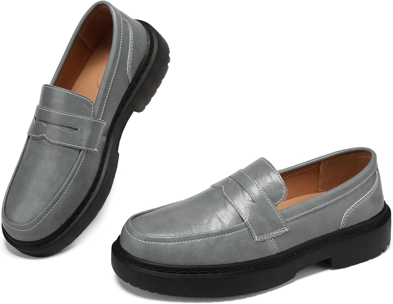 BEAUSEEN Women's Penny Loafers Slip On Comfortable & Lightweight Driving Moccasins Casual Office Work Flats Cute Business Dress Shoes