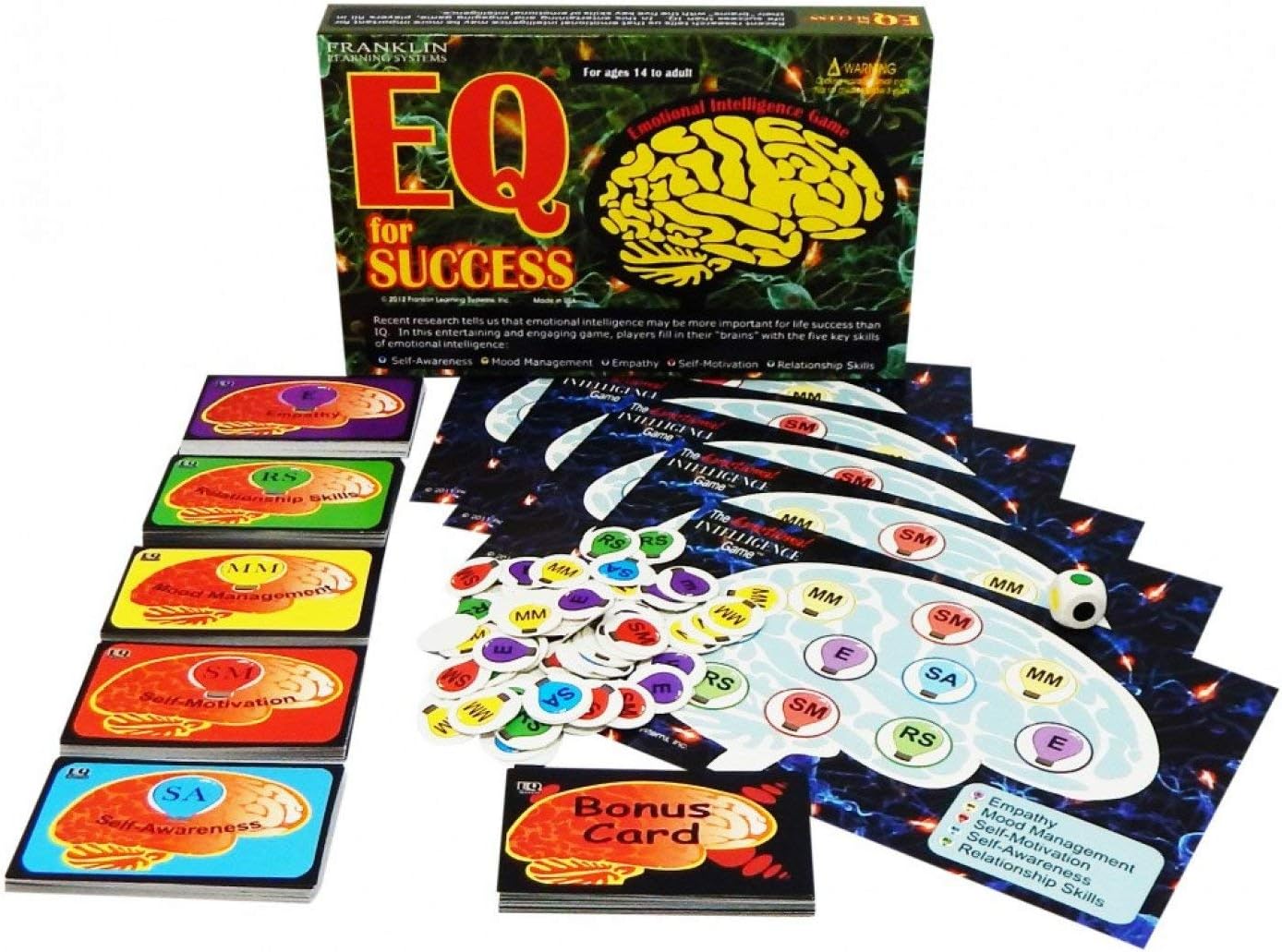 ChildTherapyToys EQ for Success: Board Game, Ages 14+, 5 Players, Includes Game Rules, Skill Decks & More