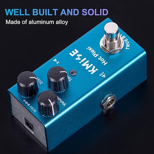 Miniatura 7 de lotmusic Fuzz Compresor Roll Boost Pocket Metal Hot Plexi Guitarra Eléctrica Efectos Pedal Mini Tipo Individual DC 9V True Bypass