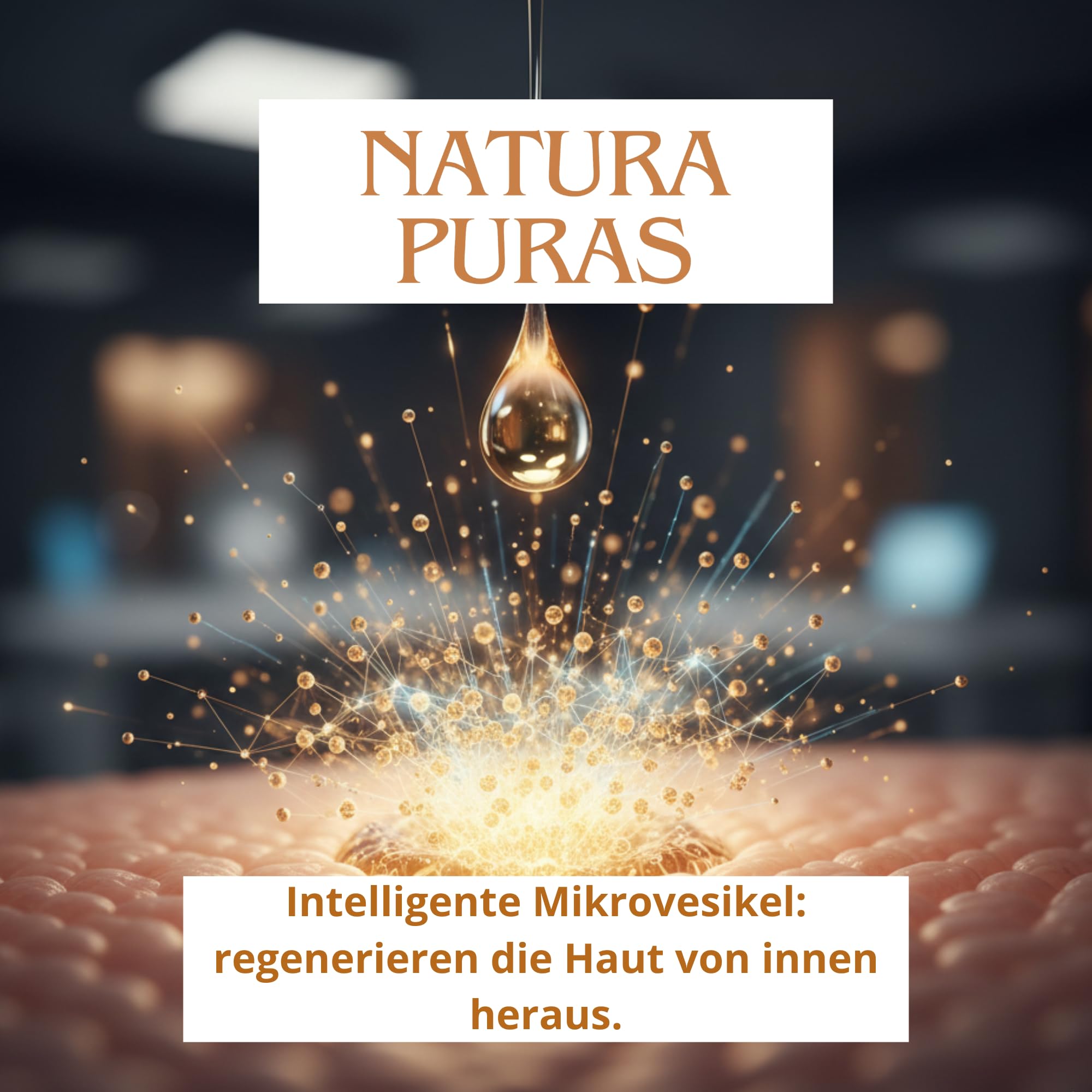Exosomen 10% Ampullen Gesicht & Kopfhaut – Professionelle Anti-Aging Kur für Microneedling, Lifting & Pigmentflecken | Gesichtsserum mit Niacinamid, Hyaluronsäure & Kollagen | 6x5ml NaturaPuras | Behandlung mit Schocklifting, Polsterung und Anti-Flecken,