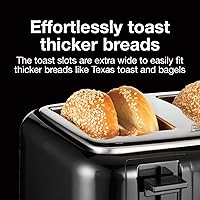 Vista 3 de Proctor Silex 4 Slice Toaster with Extra Wide Slots, Black (24215PS) & Elite Gourmet EKT1001 Electric BPA-Free Glass Kettle, Black, 1L