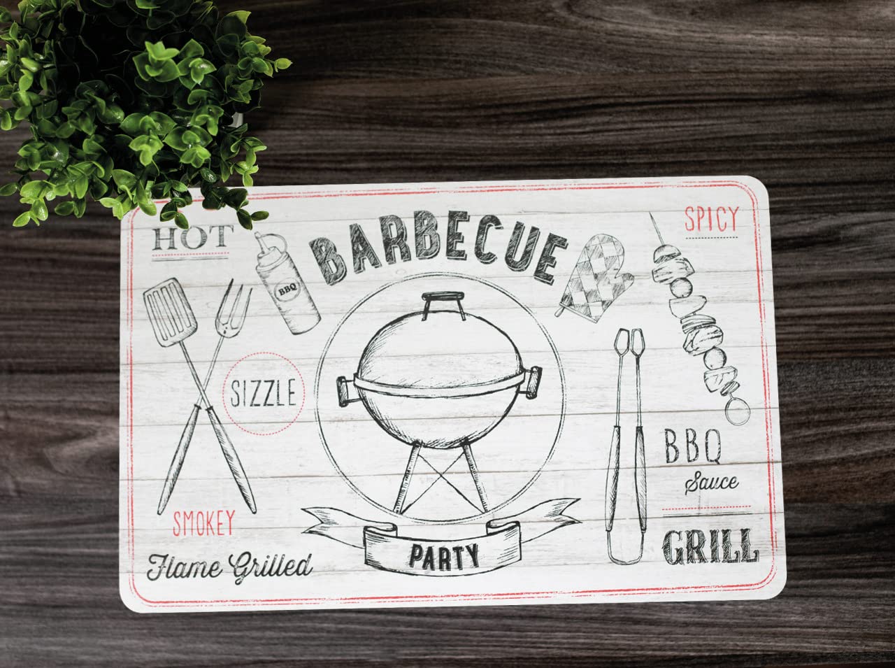 Tovagliette Americane Lavabili Rio Ardesia - Impermeabili E Anti-macchia - Per Colazione E Pranzo - Set Di 29x44 Cm - Foto 8