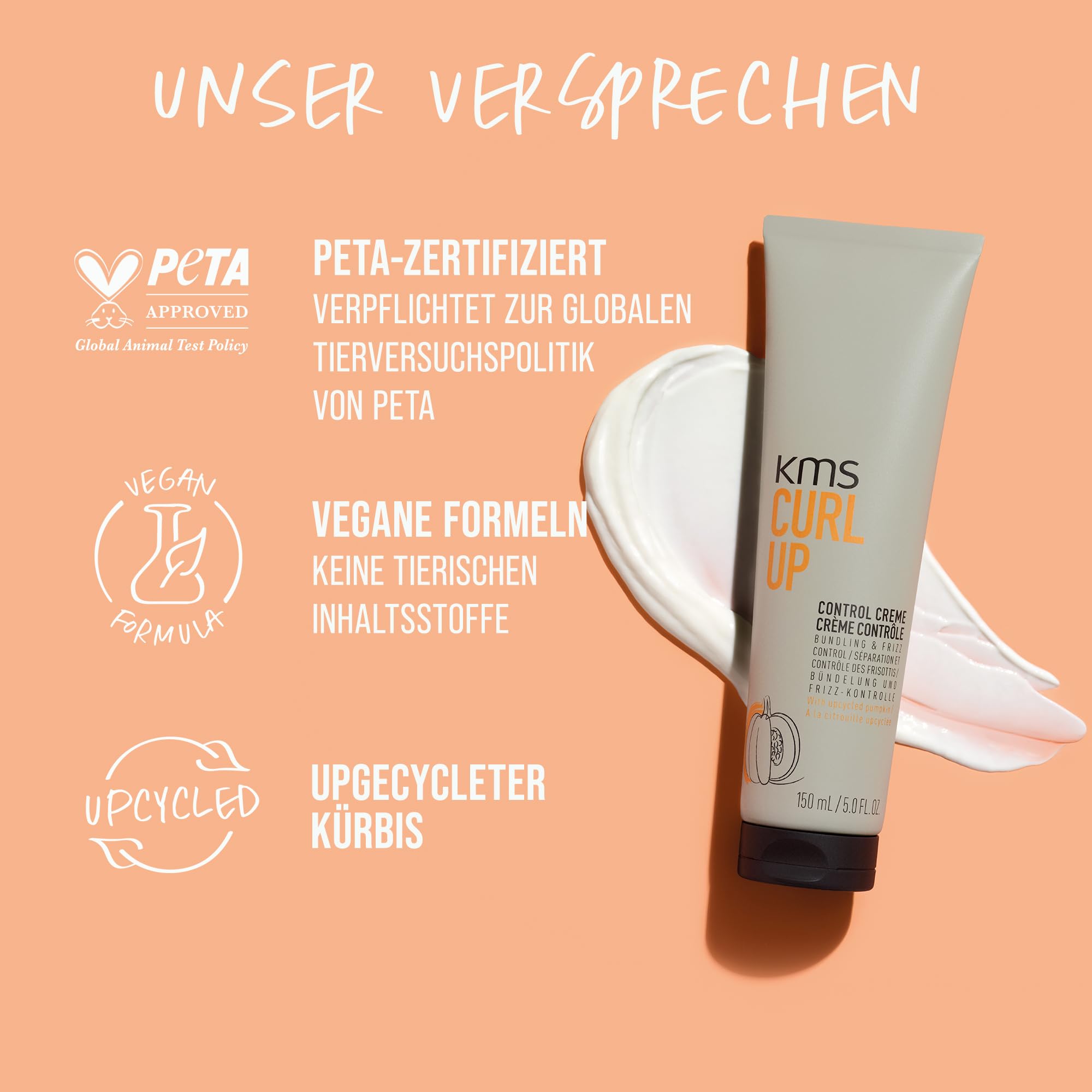 KMS CurlUp Wave Foam – Lockenschaum für flexible Wellen & Locken, Volumen & natürliche Definition – 200 ml