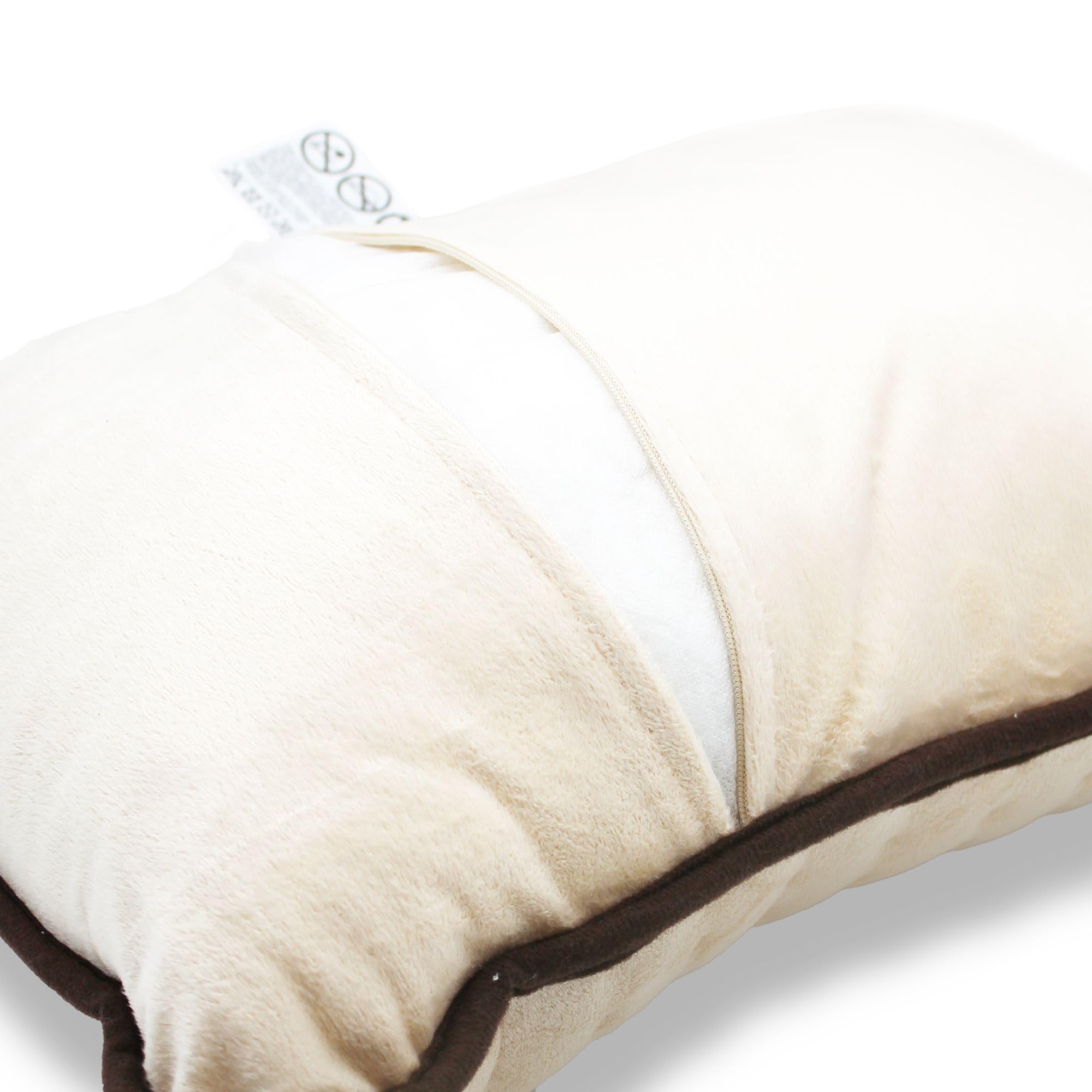 FISHTEC Coussin Chauffant Warm Cosy - Polaire Ultra Douce 40 x 30 cm - 3 Niveaux de Température - Télécommande Amovible - Lavable en Machine
