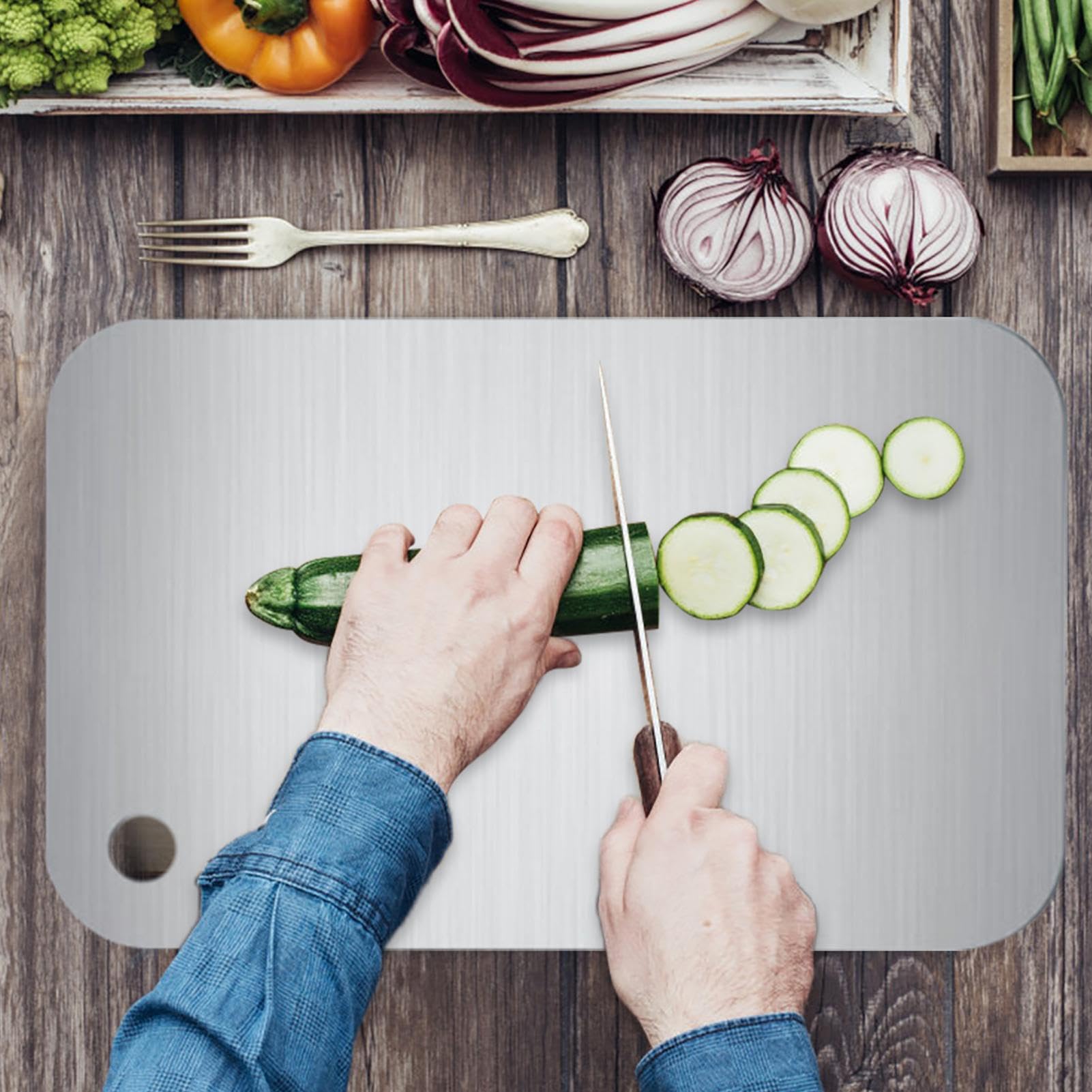 Tapis de planche à découper de qualité alimentaire – 15 x 24 cm pour cuisine, camping-car et voyage – Parfait pour hacher le fromage et la préparation des repas – et polyvalent