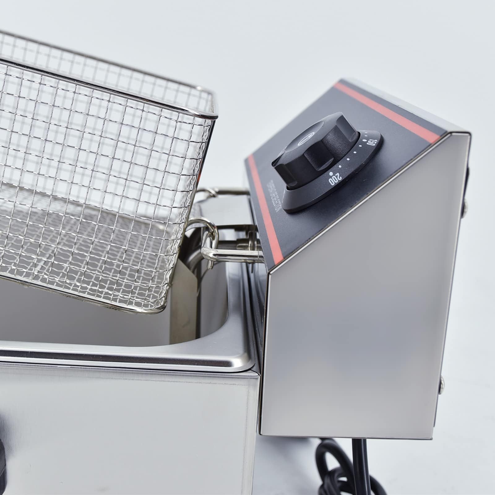 TAIMIKO Commercial Electric Deep Fryer, Single Tank Stainless