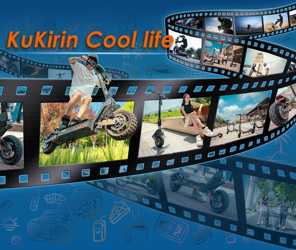 Kukirin G2 Monopattino Elettrico Pieghevole, Batteria da 48V 15Ah, Pneumatici da 10 Pollici, Autonomia di 55 km, Schermo Tattile, Freni a Disco Anteriori e Posteriori, Monopattino Elettrico per Adulti