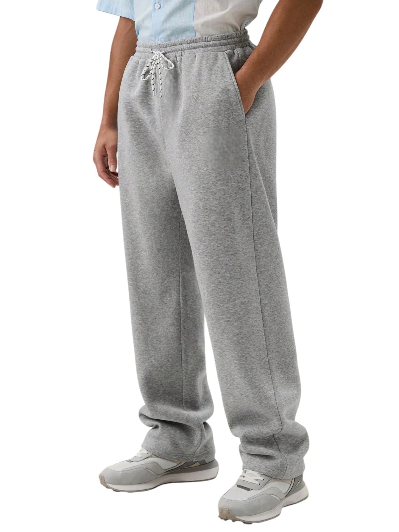 Straight Wide fit Long Length Trouser Style Drawstring Trackpant for Men/Trending Sporty Style, Relaxed Casual Pants for Men-image-44