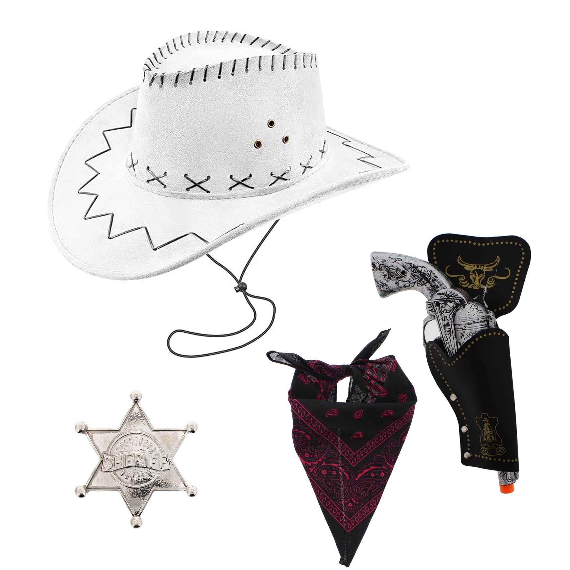 Zac's Alter Ego Fancy Dress Unisex 4 Piece Cowboy Set