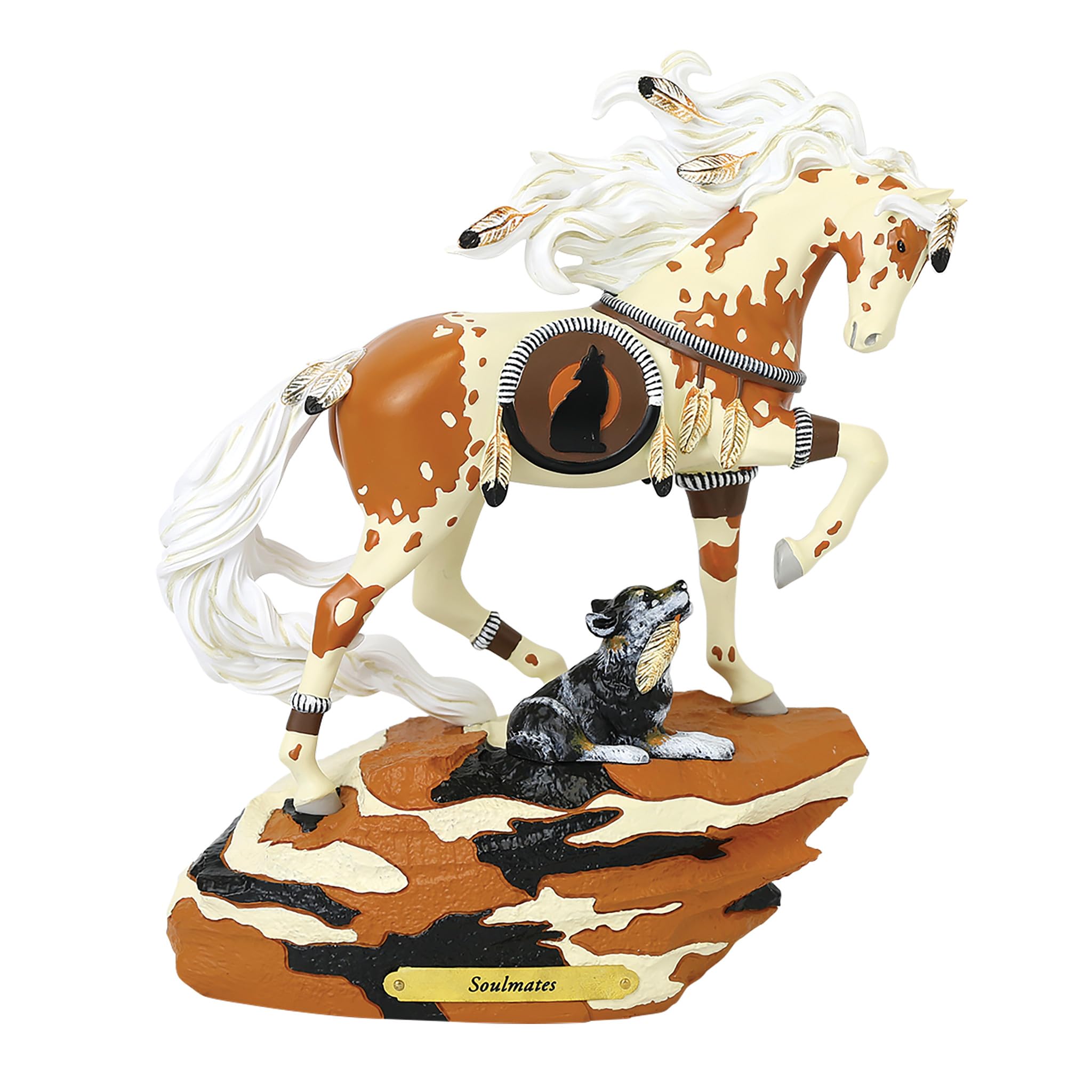 The Trail of Painted Ponies 馬の置物 Amazon.com: Enesco The Trail of Painted Ponies Soulmates Figurine