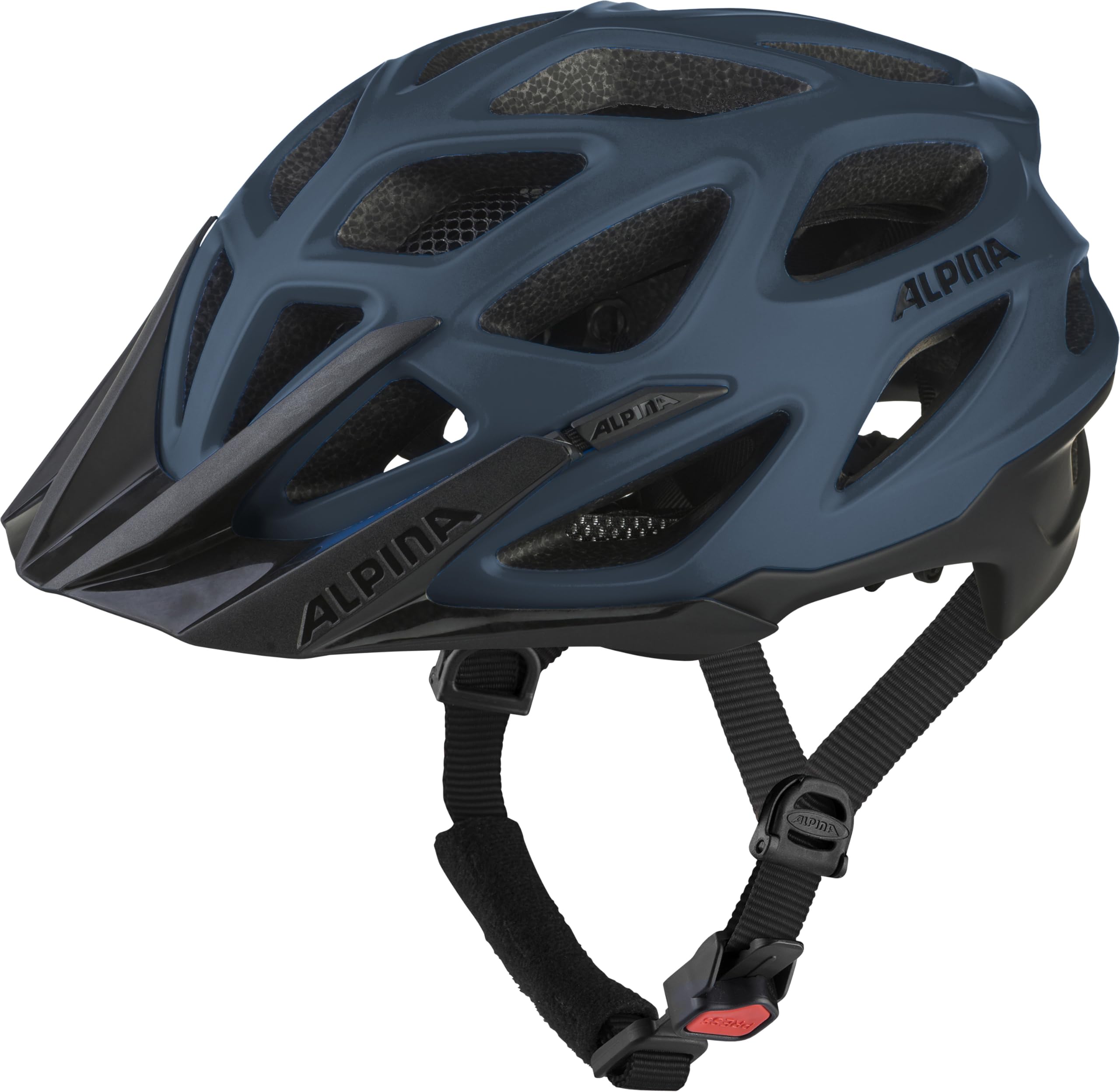 ALPINA Mythos 3.0 L.E. Lekki, dobrze wentylowany kask rowerowy dla dorosłych, indywidualnie dopasowany, optymalny komfort i ochrona, NAV Blue Bla Matt, 52-57
