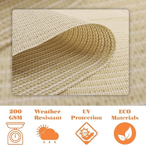 Miniatura 4 de AwnPro Pantalla de privacidad de 3 x 12 pies para balcón, pantalla de privacidad para terrazas, patios, patios, piscinas al aire libre, porches,