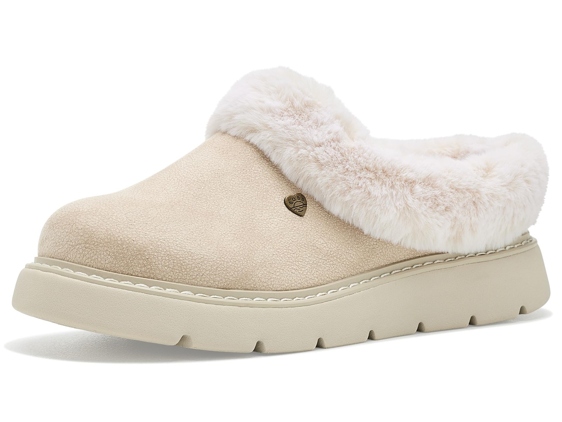 Skechers Keepsakes Lite Damen-Pantoffel, kuschelige Mischung, Off White Textil, 36 EU