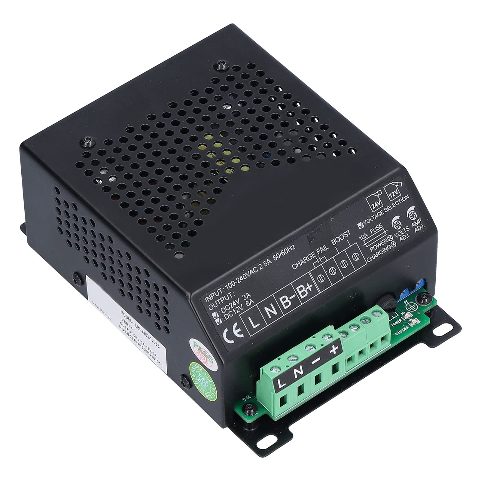 Chargeur de Batterie Intelligent 12V/24V pour Groupe électrogène AC100-240V LBC2403-1206B