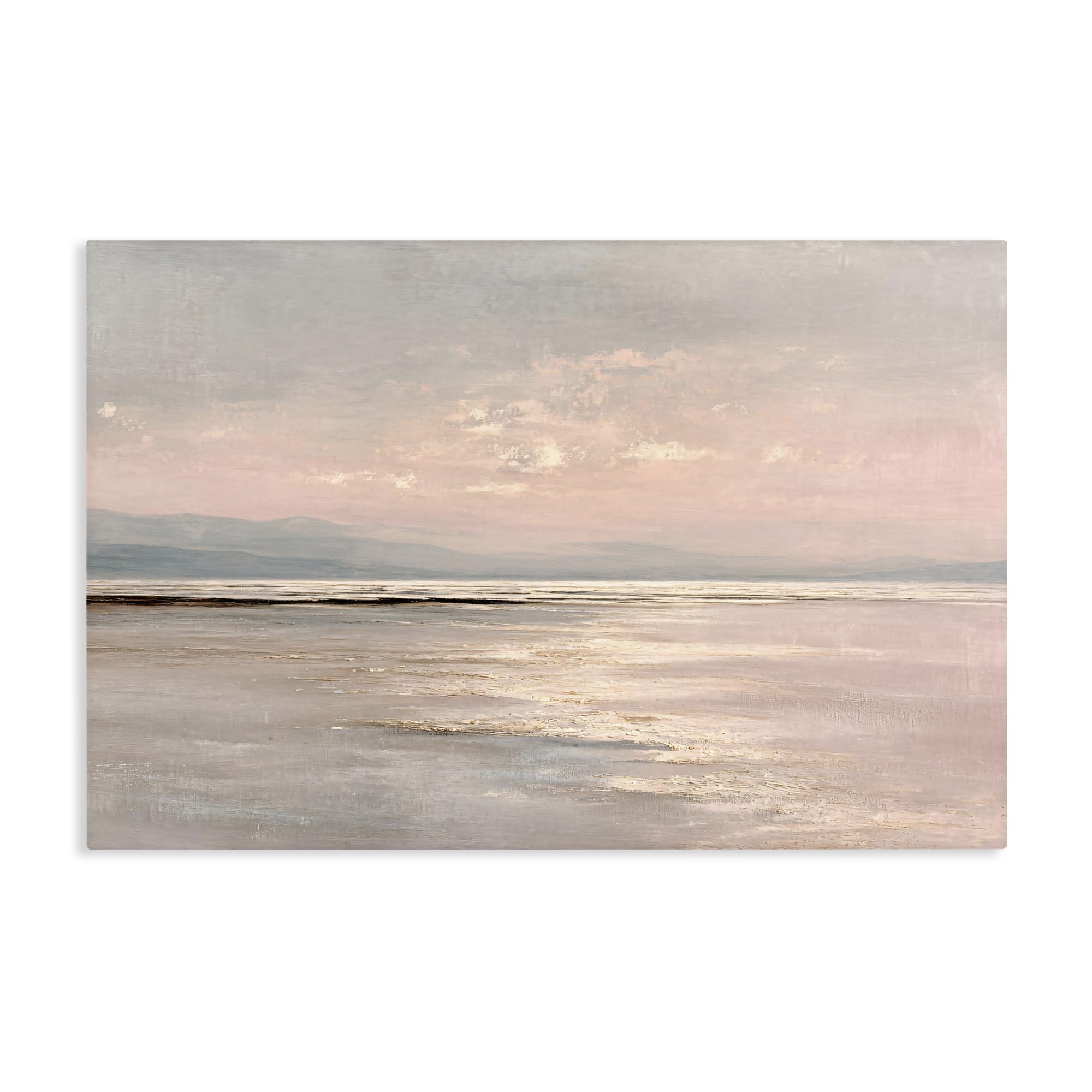 Stupell Industries Unframed 'Vast Blush Seascape'| Canvas Art