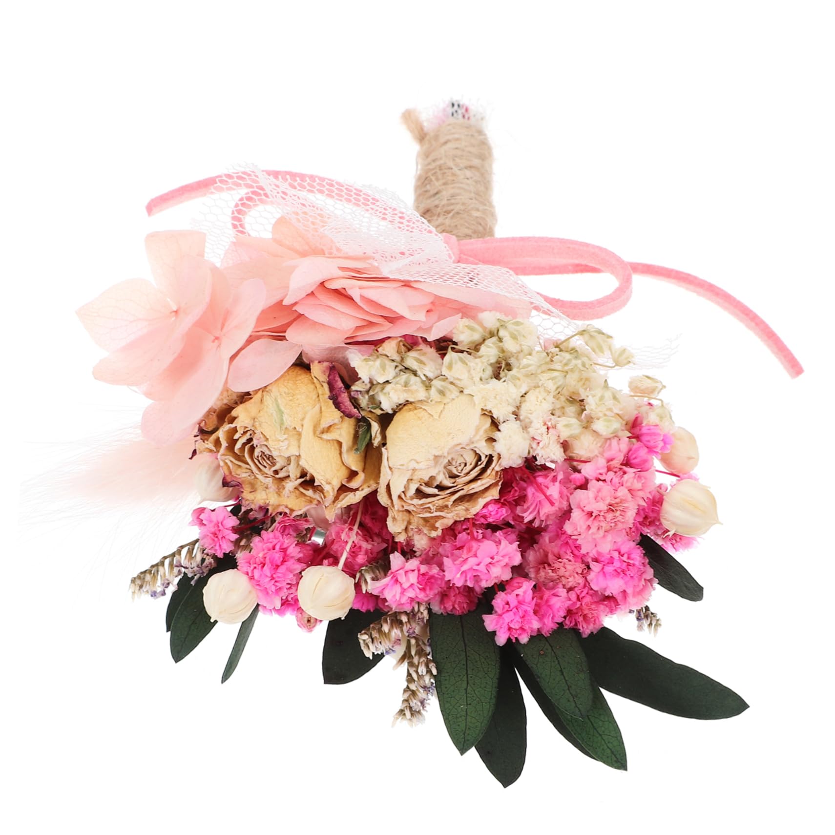 Amosfun Artificial Flowers Casamento decoração Boutonniere de Novia ramilletes de Novio Broche de Flor Vintage Flores secas Decoraciones ramilletes creativos Ramillete para la Boda