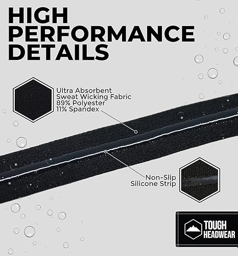 Miniatura 4 de Thin Elastic Headbands for Women - Athletic Headbands - Sports Headbands Men - Soccer Headband - Workout Headbands for Women