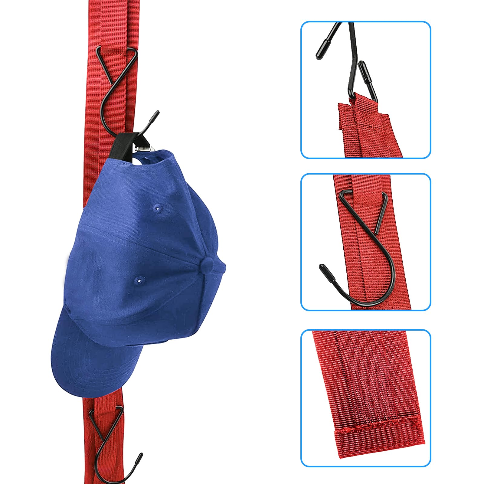 NQEUEPN Lot De 2 Étendoirs Équipement Hockey 5 Crochets - Support Séchage Portable Hockey Patinage Football Baseball