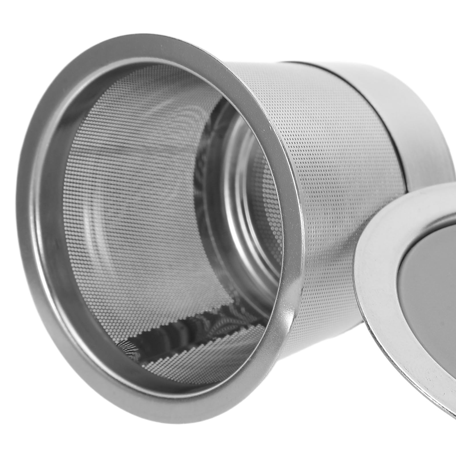 Toddmomy 4er-Pack Edelstahl-Kaffeekapseln: Edelstahl-Kaffeekapselbecherhalter – wiederverwendbarer Kapselfilterkorb für Haushalt oder Büro