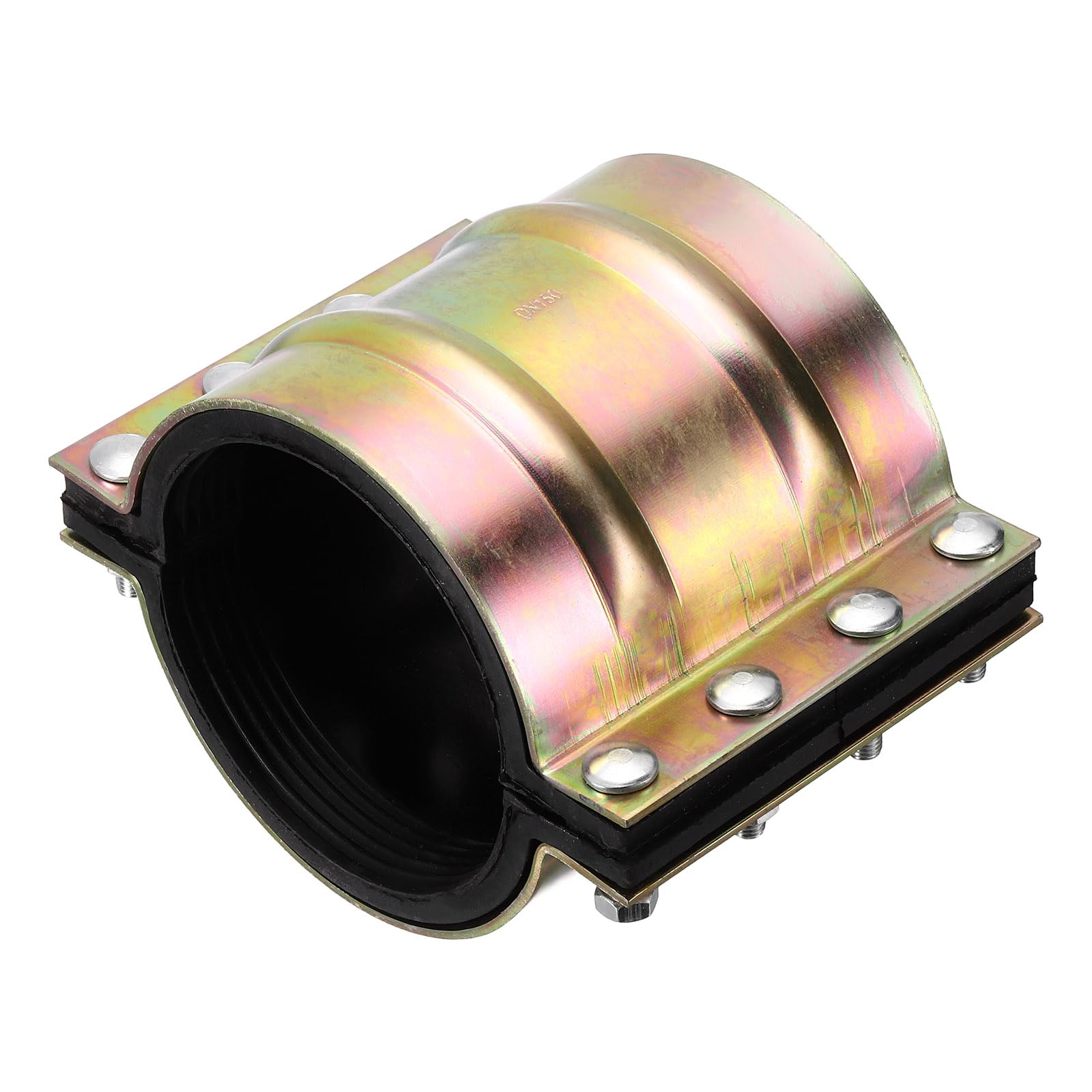 Kozelo Water Pipe Repair Clamp, 200mm Length, 160mm ID Carbon Steel Leak Sealer Clamp, Leak Stoppers Pipe Repair Kit for 160mm OD PE PVC PPR Steel Iron Pipes