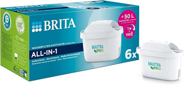 Brita Maxtra Pro Filtr do Wody, Biały, 6 szt.
