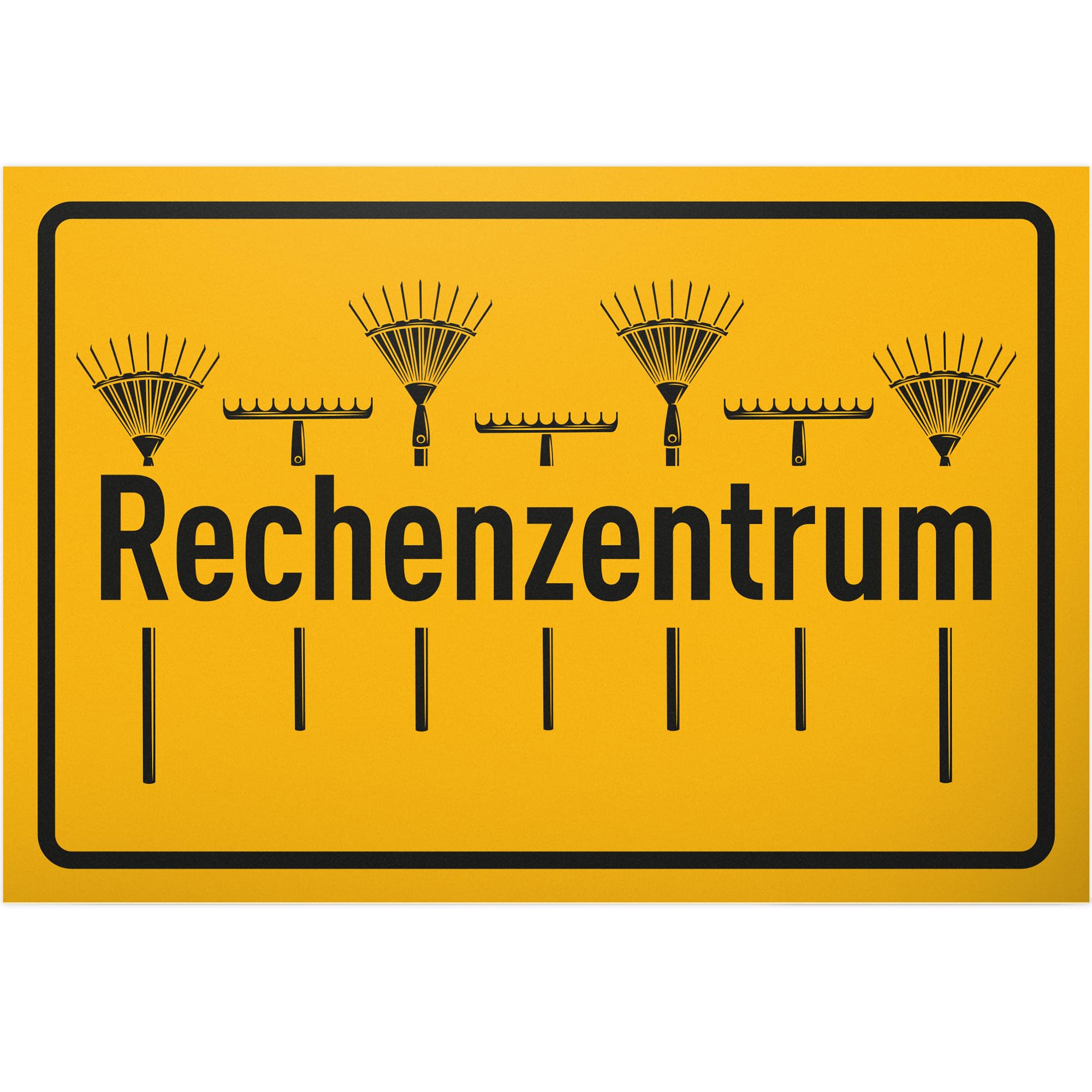 DankeDir! Rechenzentrum - 30 x 20 cm Schild - Geschenk Freun