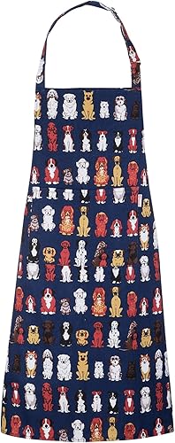 Miniatura 2 de Delantal de perro para mujer con 2 bolsillos, delantales ajustables con estampados de perros