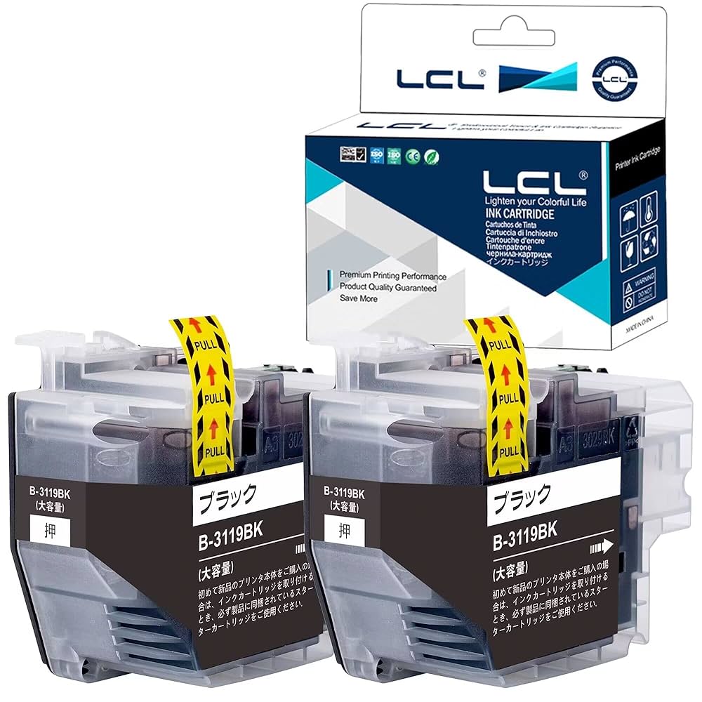 brother - brother LC3119BK 新品未使用 2セット　カートリッジ Amazon.co.jp: LCL ブラザー用 Brother用 LC3119 LC3119BK（2